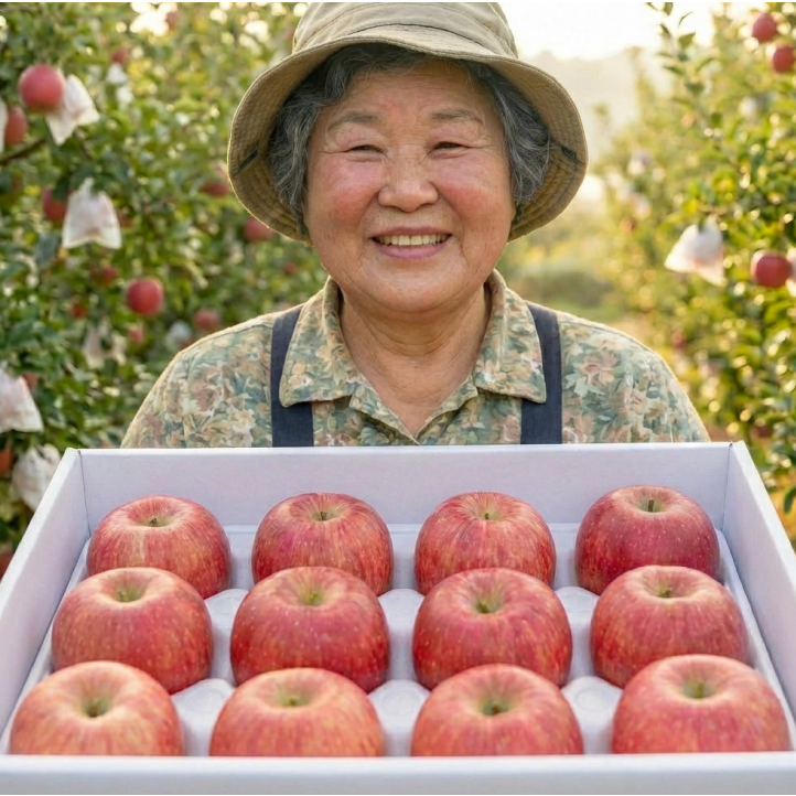 국내산 경북 부사 사과 가정용, 1박스, 5kg,대과,17~20과 39,900원