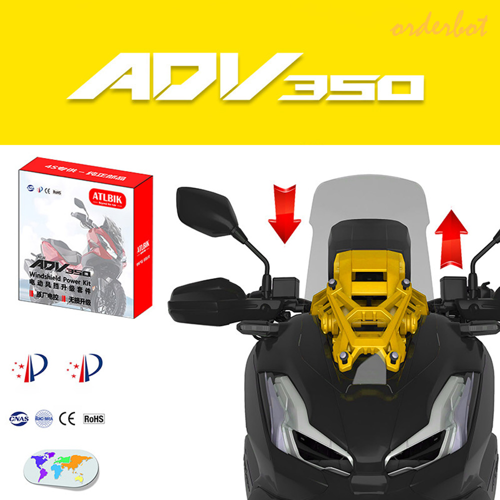 오더봇 혼다 ADV350 전동 스크린 키트 튜닝 부품 전동식 윈드스크린, 1세트, 21-24년식 280,000원