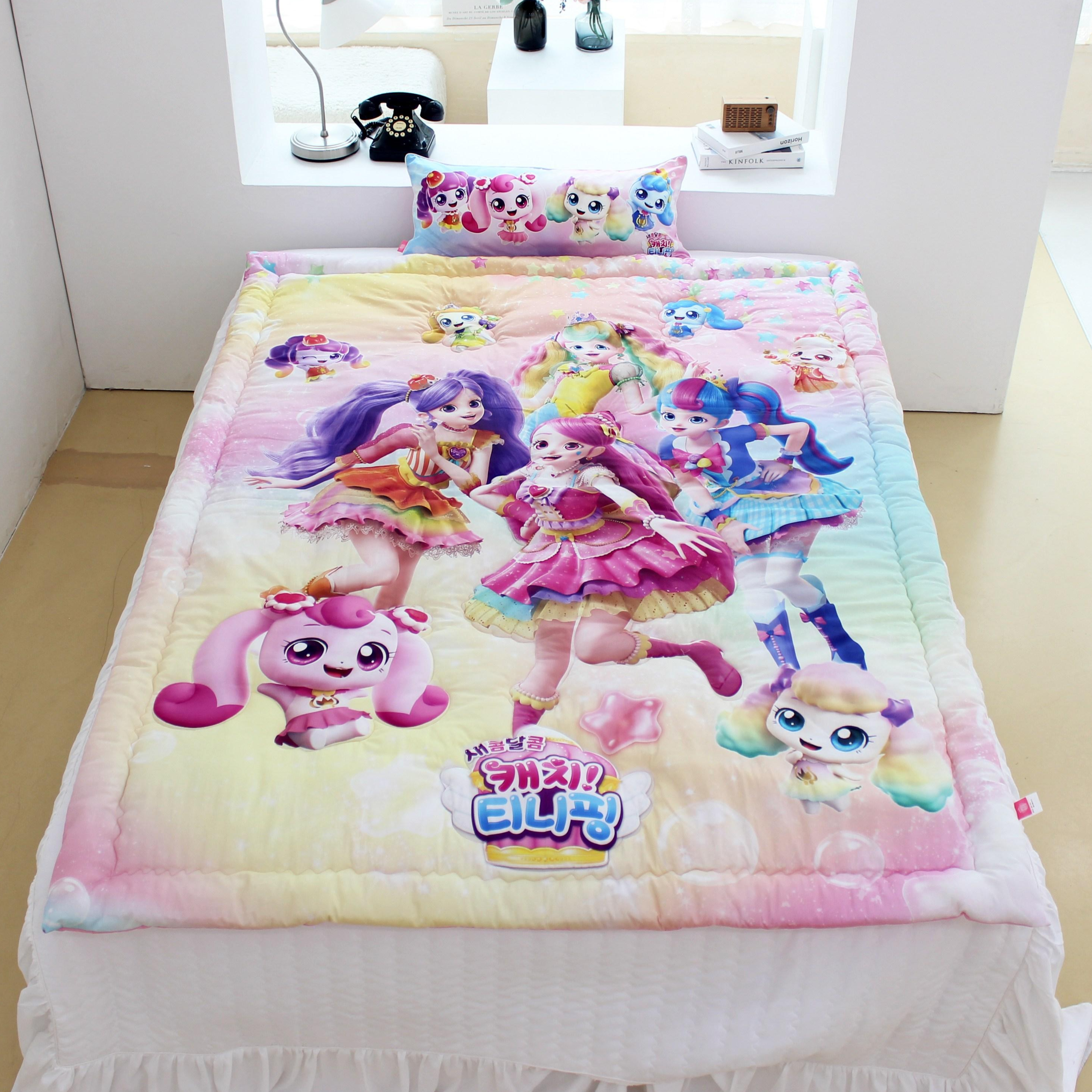 코알라컴퍼니 새콤달콤 캐치티니핑 도톰한 국내생산 사계절 싱글 차렵이불-150x200cm 65,000원