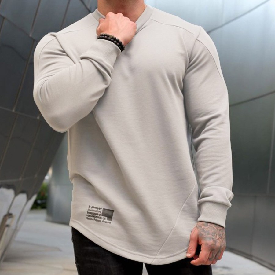 amms 스칼럽 맨투맨 머슬핏 헬스티 짐웨어 21,000원