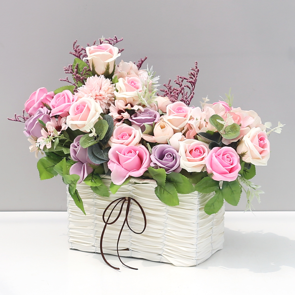 아침향기 장미 비누꽃믹스 꽃바구니 중 48,900원