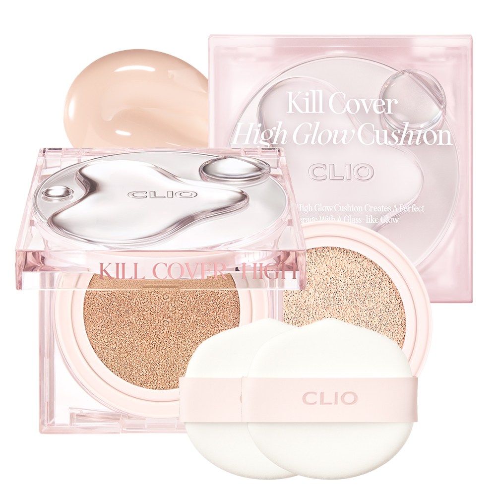 클리오 킬커버 하이 글로우 쿠션 기획세트(본품+리필+퍼프2매), 2 란제리, 1세트 24,900원