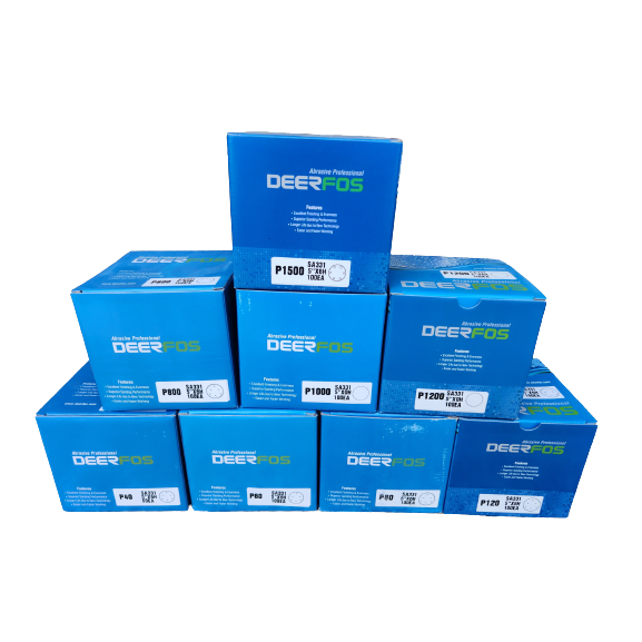 디어포스 5인치 6홀 원형사포 필름사포 벨크로 SA331 100장 40방~ 2000방 36,000원