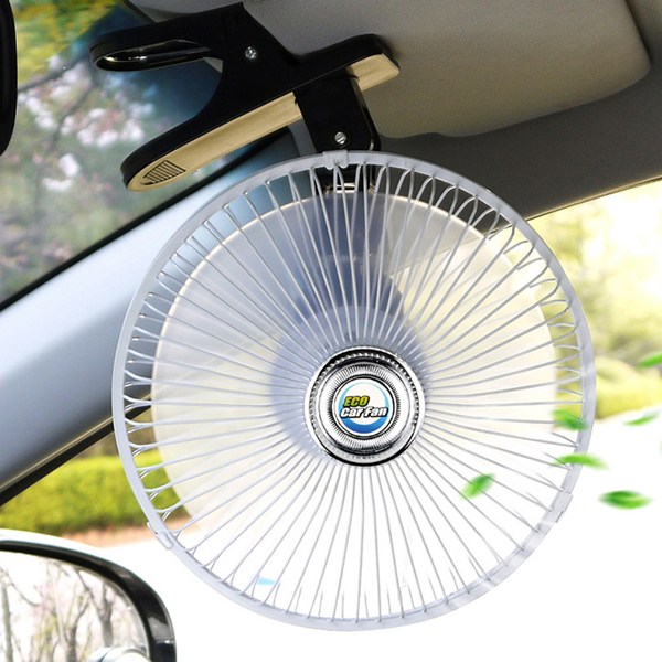 차량용 선바이저 8인치 클립형 선풍기 자동회전 시거잭 31,500원