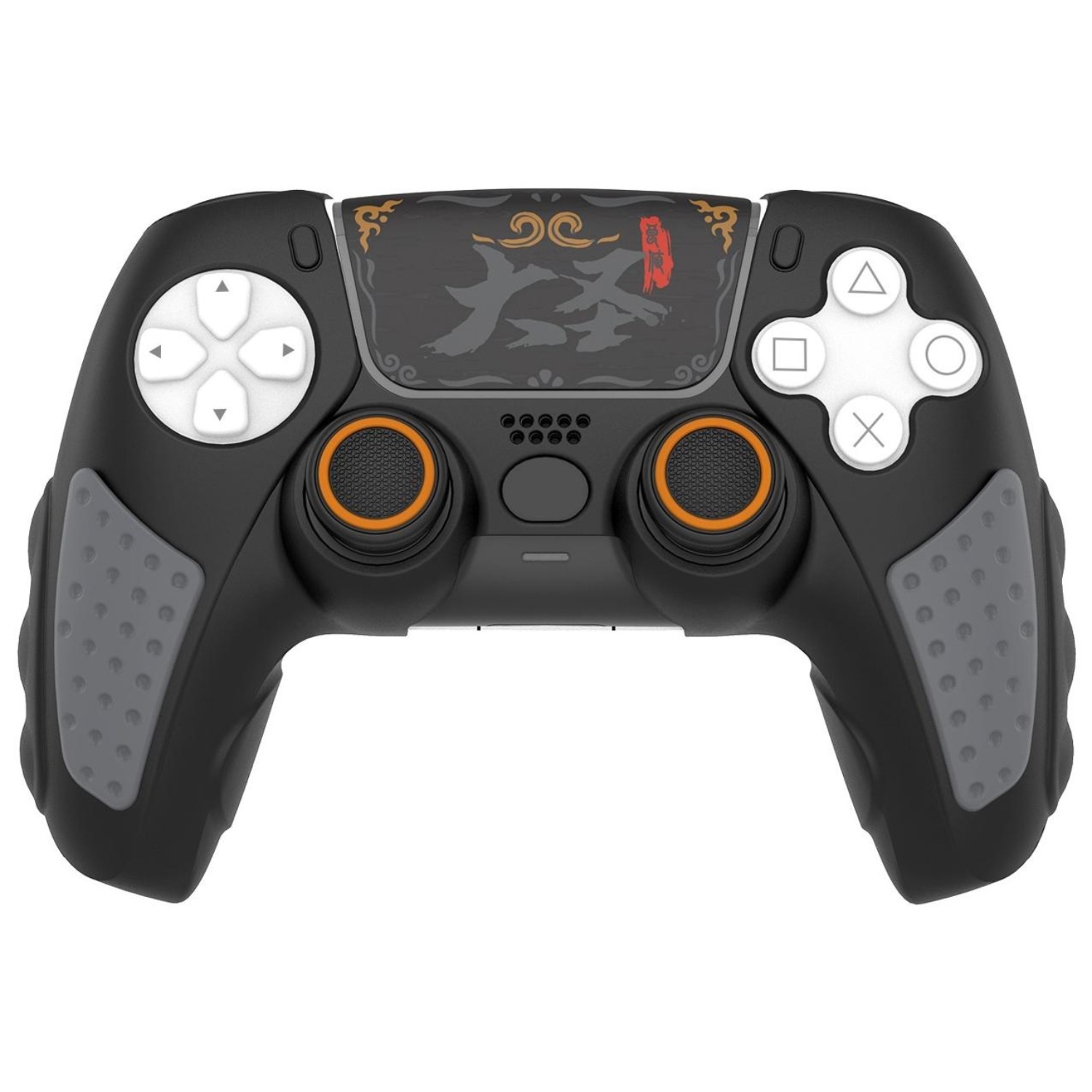 이이네 전투 신화 PS5 Dualsense 컨트롤러 실리콘 커버 세트 미끄럼 방지 완변보호 PS5 듀얼센스 호환 케이스, 1개, 블랙, L1034 16,000원