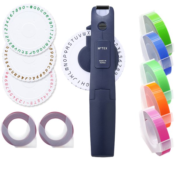 모텍스 라벨메이커 또각이 E-404 + 리필테이프 B 세트, 다크블루(또각이), 1세트 36,750원