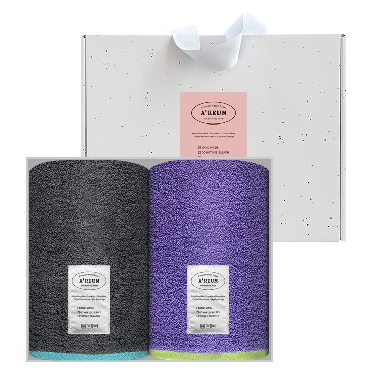 송월타월 아름 호텔수건 180g 40수 코마사 2p 크라프트 선물세트 20,600원