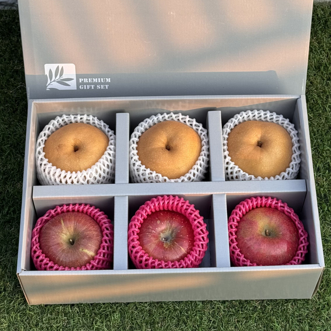 [가성비끝판왕] 실속패키지 사과 배 혼합 세트(사과3+배3) 29,900원