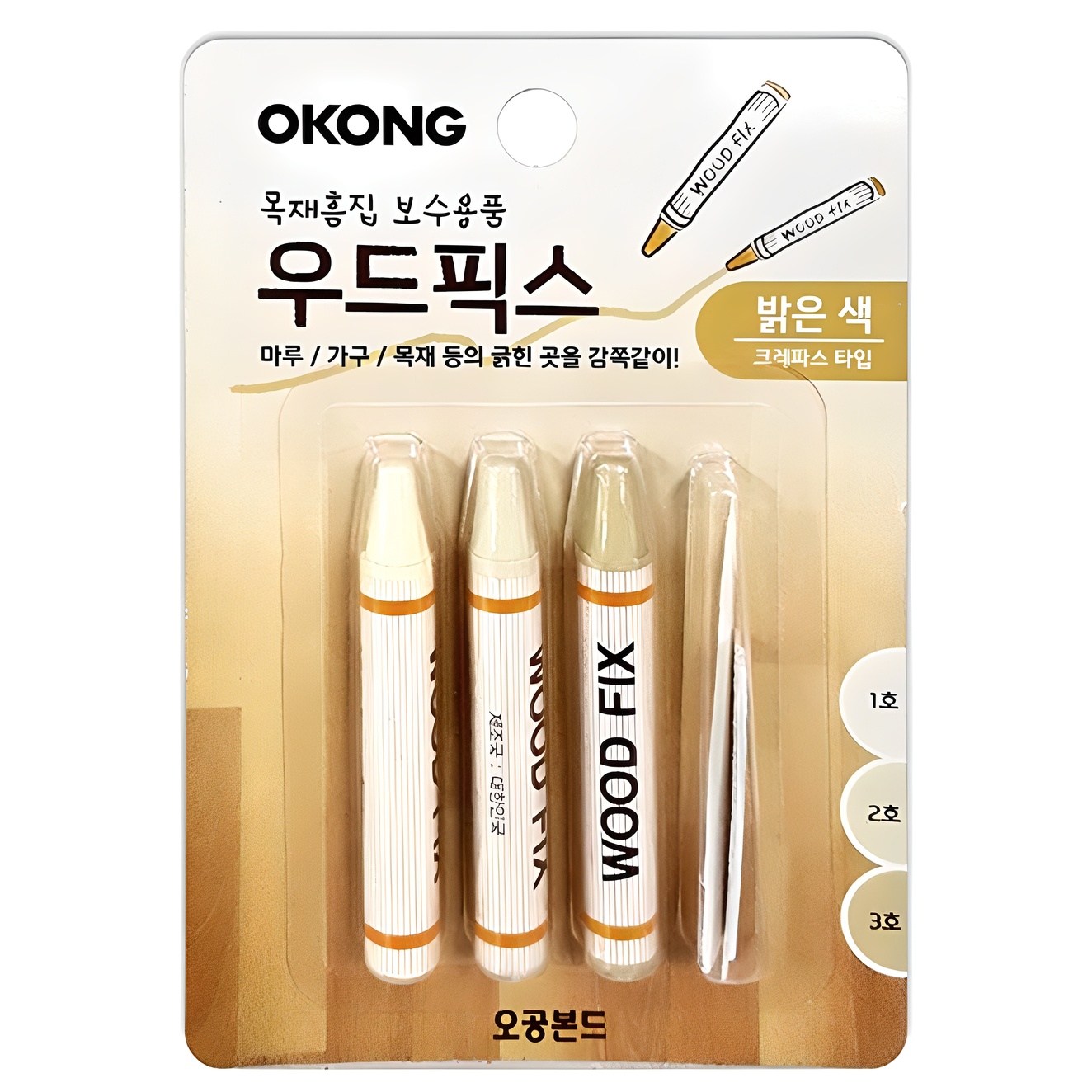 오공 우드픽스 밝은색 4,830원
