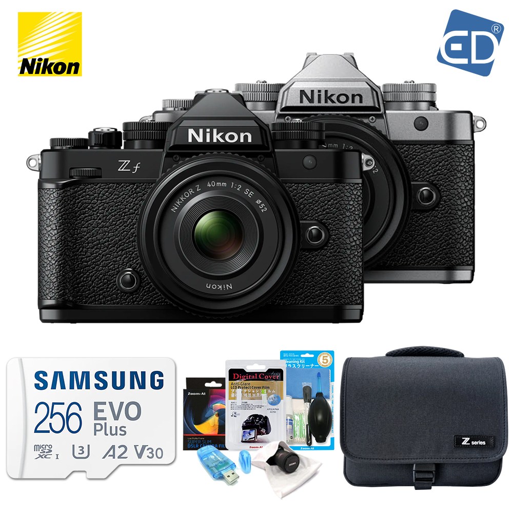 니콘정품 Z f + Z 40mm F2 SE KIT 실버 / 256G+가방풀패키지 /ED 3,100,000원