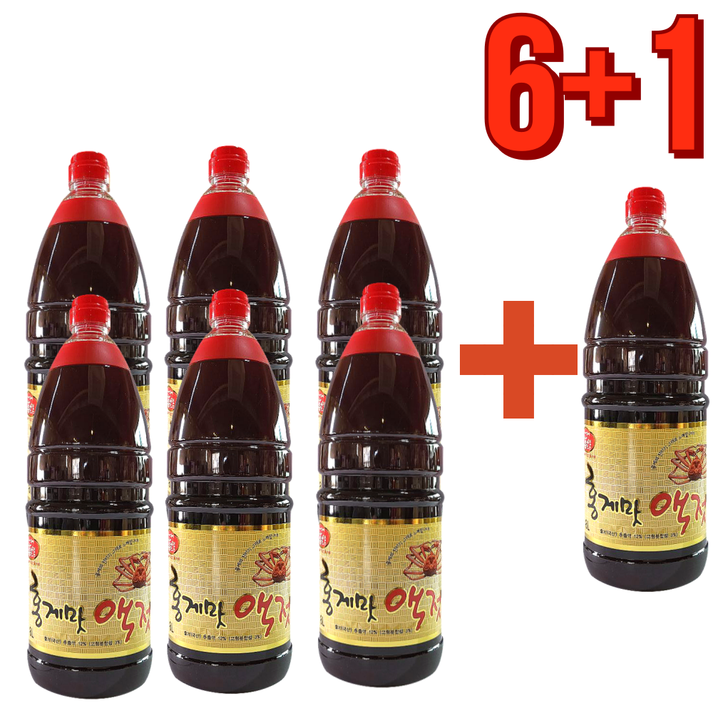 홍일 홍게맛액젓 1.8L 6+1 편스토랑 파김치 김재중 양지은 꽃게 맛장, 1.8L 147,000원