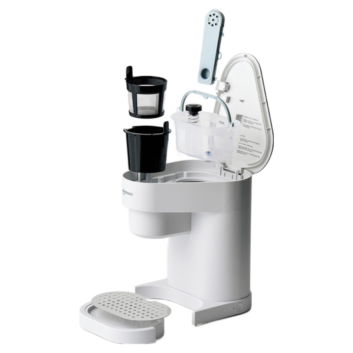 실리만 똑똑 커피메이커 SE-KCM24011 친절한 음성 안내 원클릭 스마트 모드, 단일상품, 화이트 WHITE 46,680원