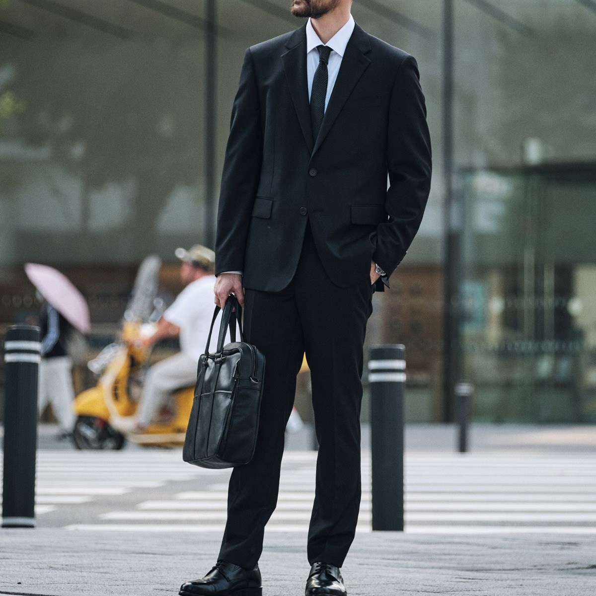 (10年 수트) 울혼방 사방스판 수트_블랙 (클래식핏)_SSJWZ61SET 198,800원