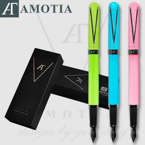 아모티아 발루아 글로우 만년필 EF촉 무료 이니셜 각인 무료 전용케이스 및 쇼핑백 가죽파우치 카트리지 증정 당일발송, 아쿠아스카이 50,000원