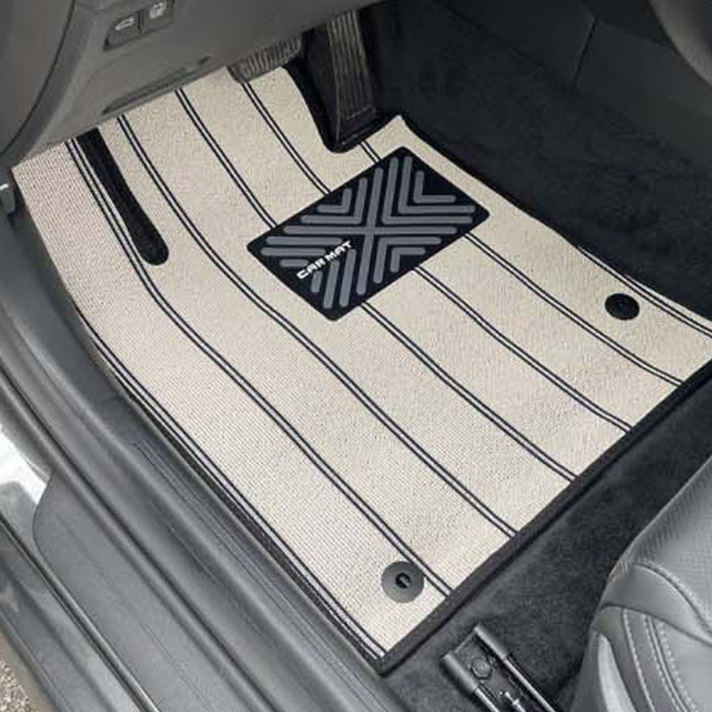 쉐리샵 르노 필랑트 전용 라인매트 풀세트 선택형 선물용 자동차발판 (2026년), 03_크림+블랙, 03_르노 필랑트 / [추가할인] 풀세트 103,800원