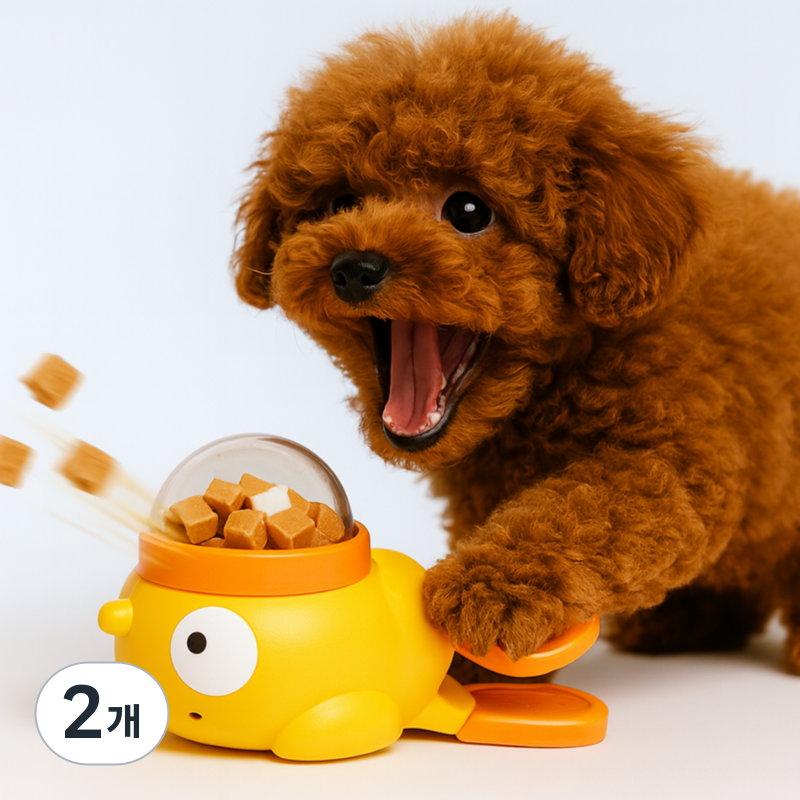 귀여운 강아지 고양이 겸용 간식 퍼즐 토이 오리 장난감 10,890원