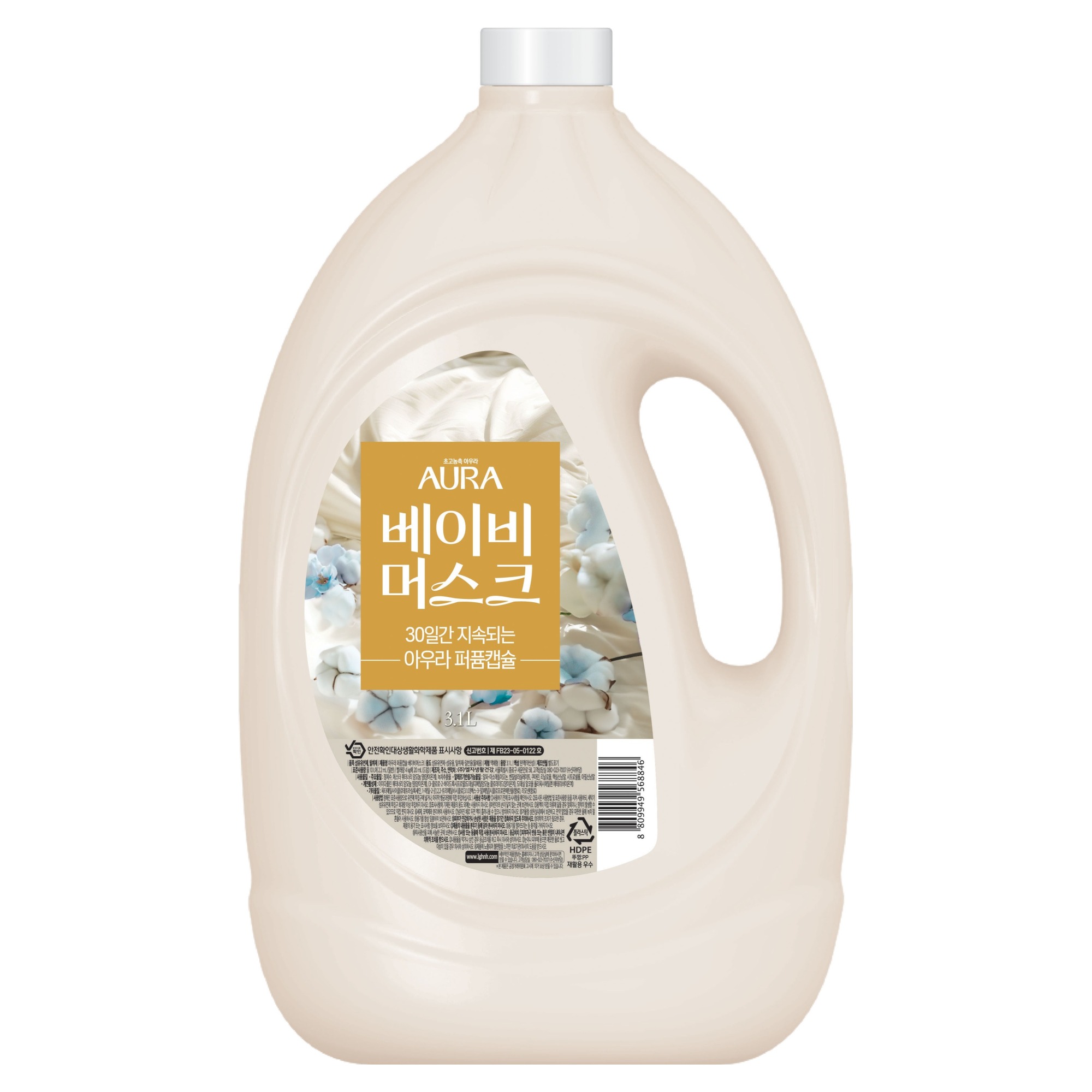 아우라 퍼퓸캡슐 초고농축 섬유유연제 베이비머스크 본품 14,200원