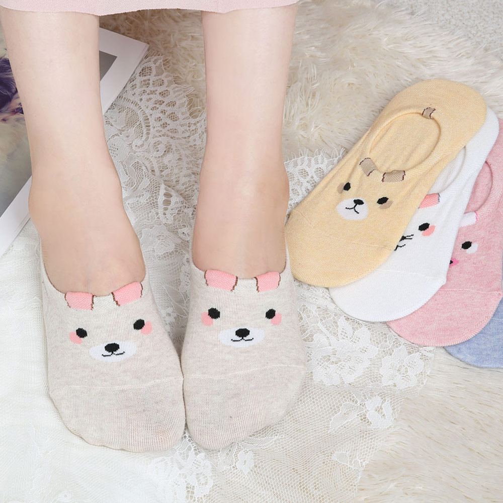 발장난양말 여성 입체귀요미 페이크삭스 10켤레 안벗겨지는 덧신 양말 국산 면 여름 실리콘덧신 10,900원