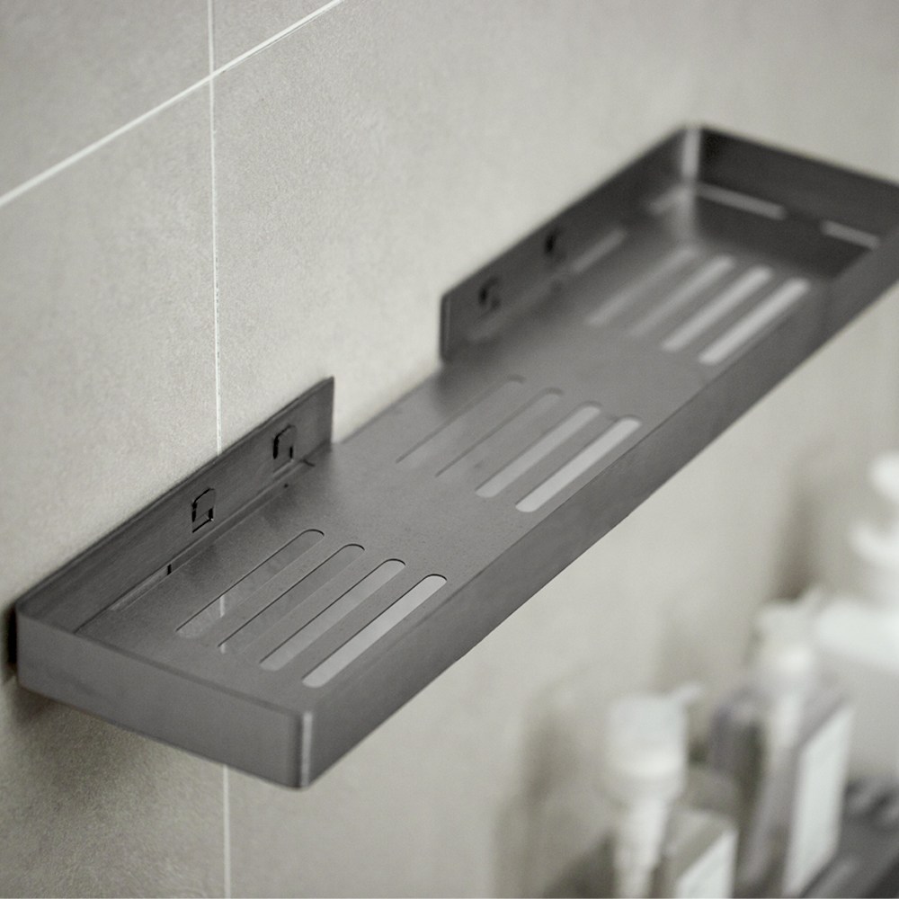 욕실 무타공 탈부착 스테인레스 벽선반 17,790원