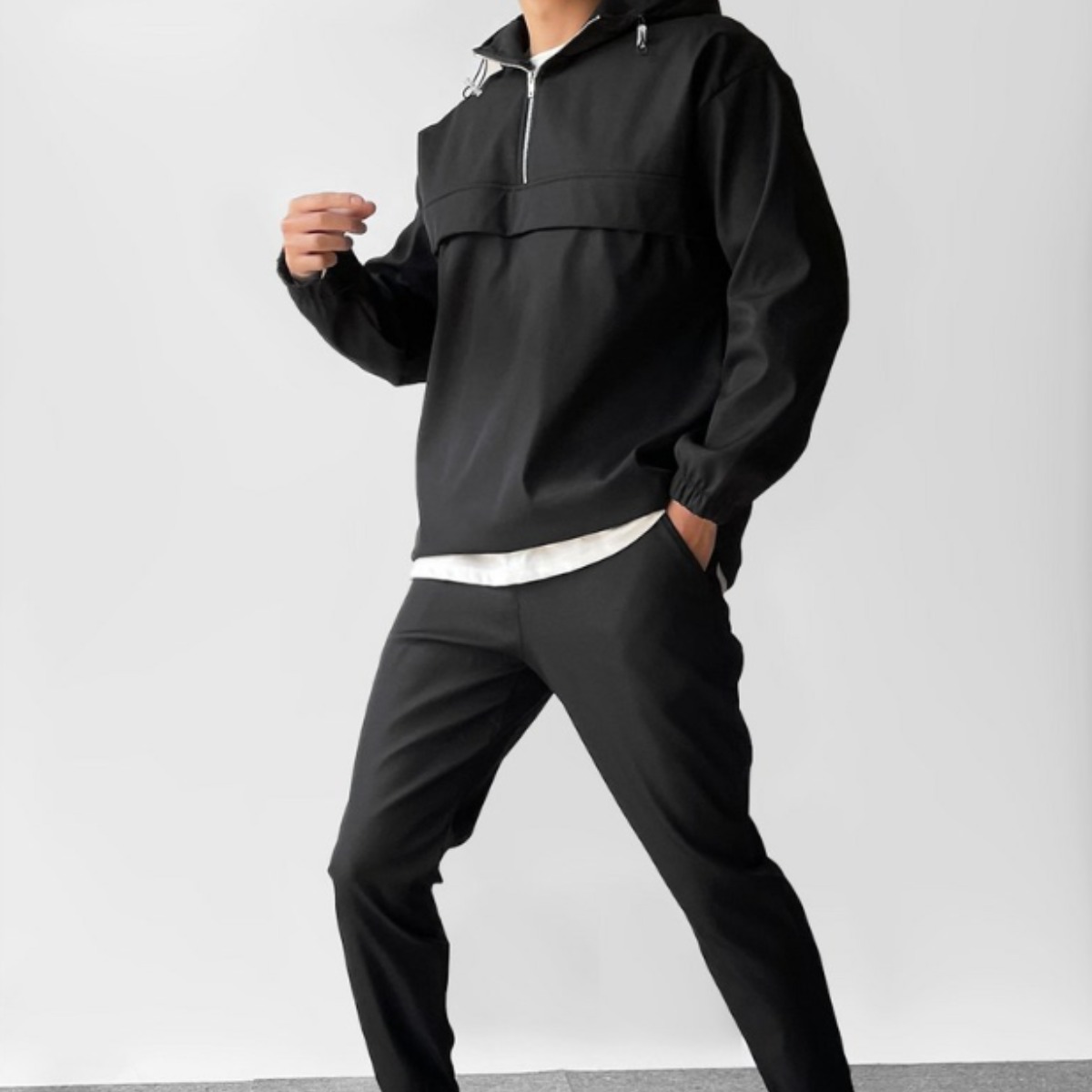 [융기모][M~4XL] 후드 아노락 남자 남성 겨울 본딩 조거 트레이닝 세트 빅사이즈 69,800원