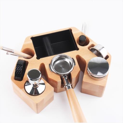 올인원 탬핑스테이션 전용 바텀리스 포터필터 거치대 바스켓 퍽스크린 우드 홀더, 1개, 우드 58mm 전용 78,000원