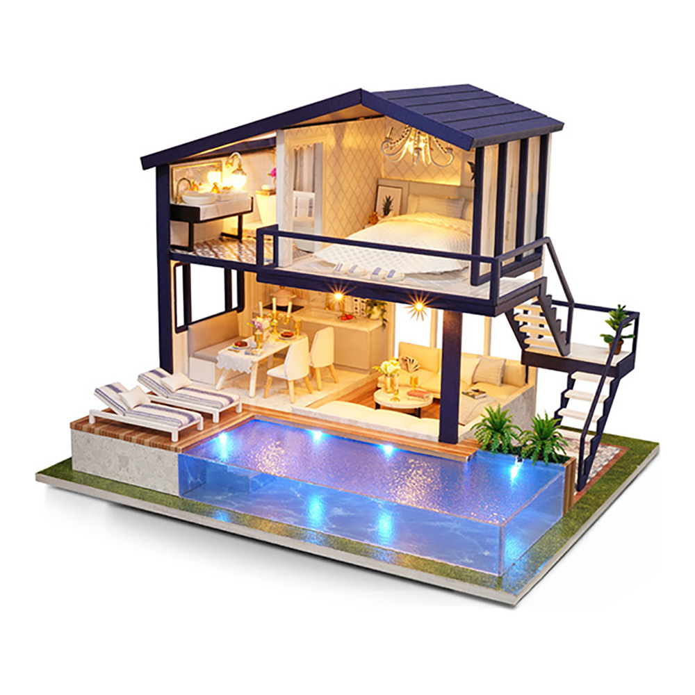 꼬미딜 DIY 미니어처하우스 대형 07 풀빌라 + 제작도구 41,400원