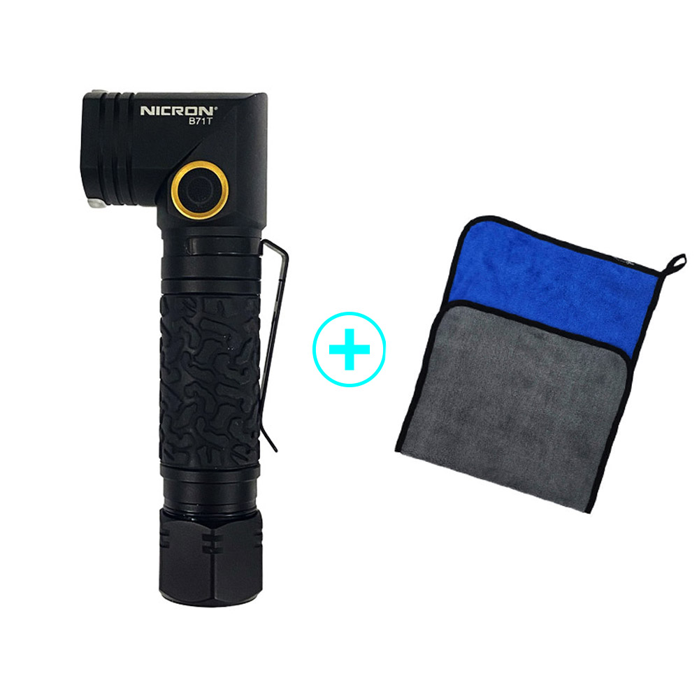 니크론 LED 충전 후레쉬 B71T / 1300루멘 꺾임형 랜턴 손전등 IP65 방수, 1개 86,450원