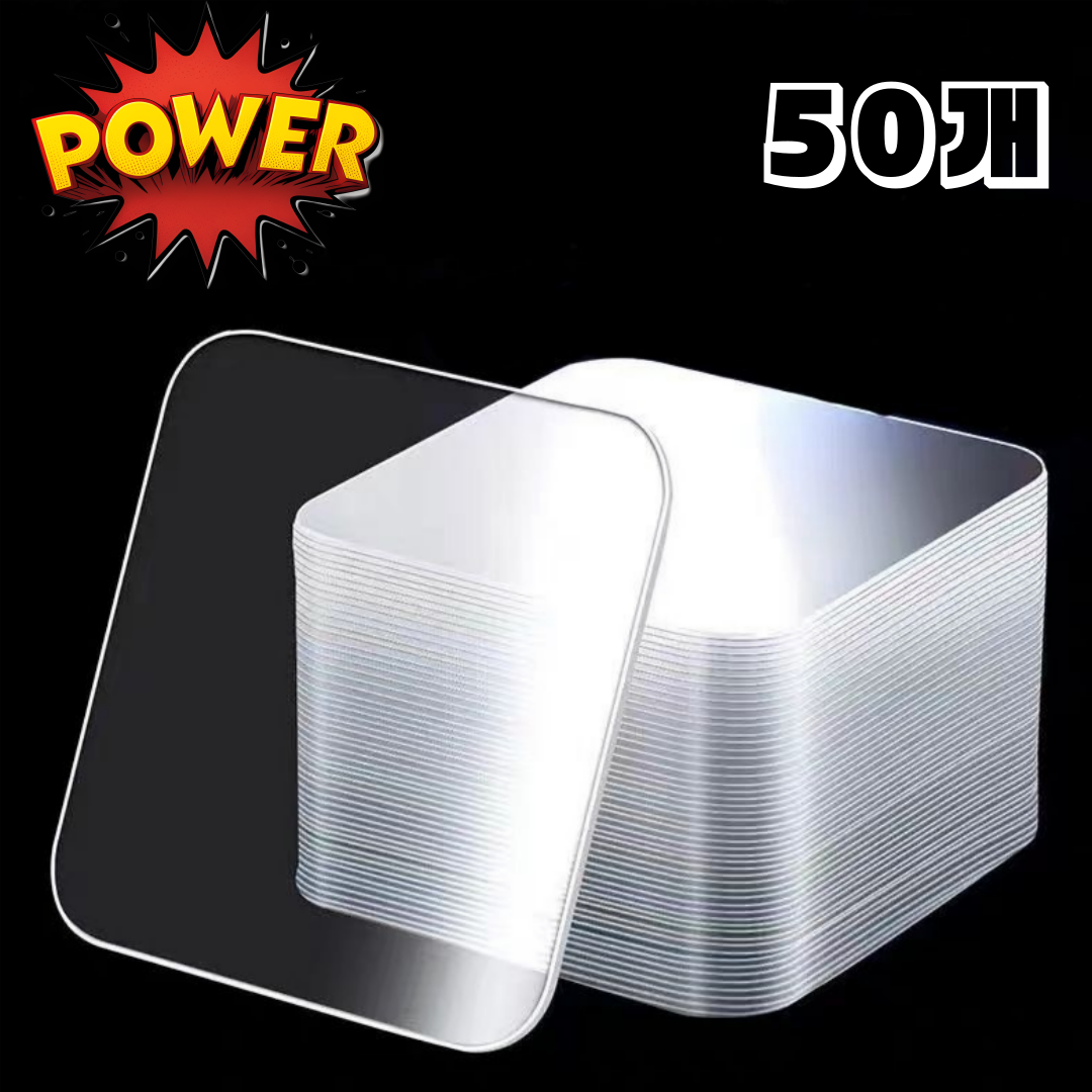 생활해랑 초강력 접착 사각 아크릴 투명 양면테이프 스티커 6x6cm, 50개 9,800원