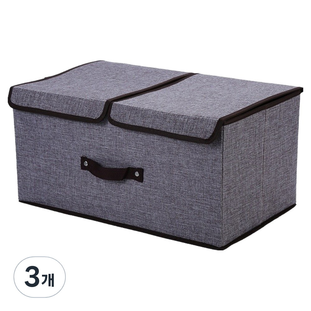 부직포 수납상자 옷정리함, 그레이, 3개 20,100원