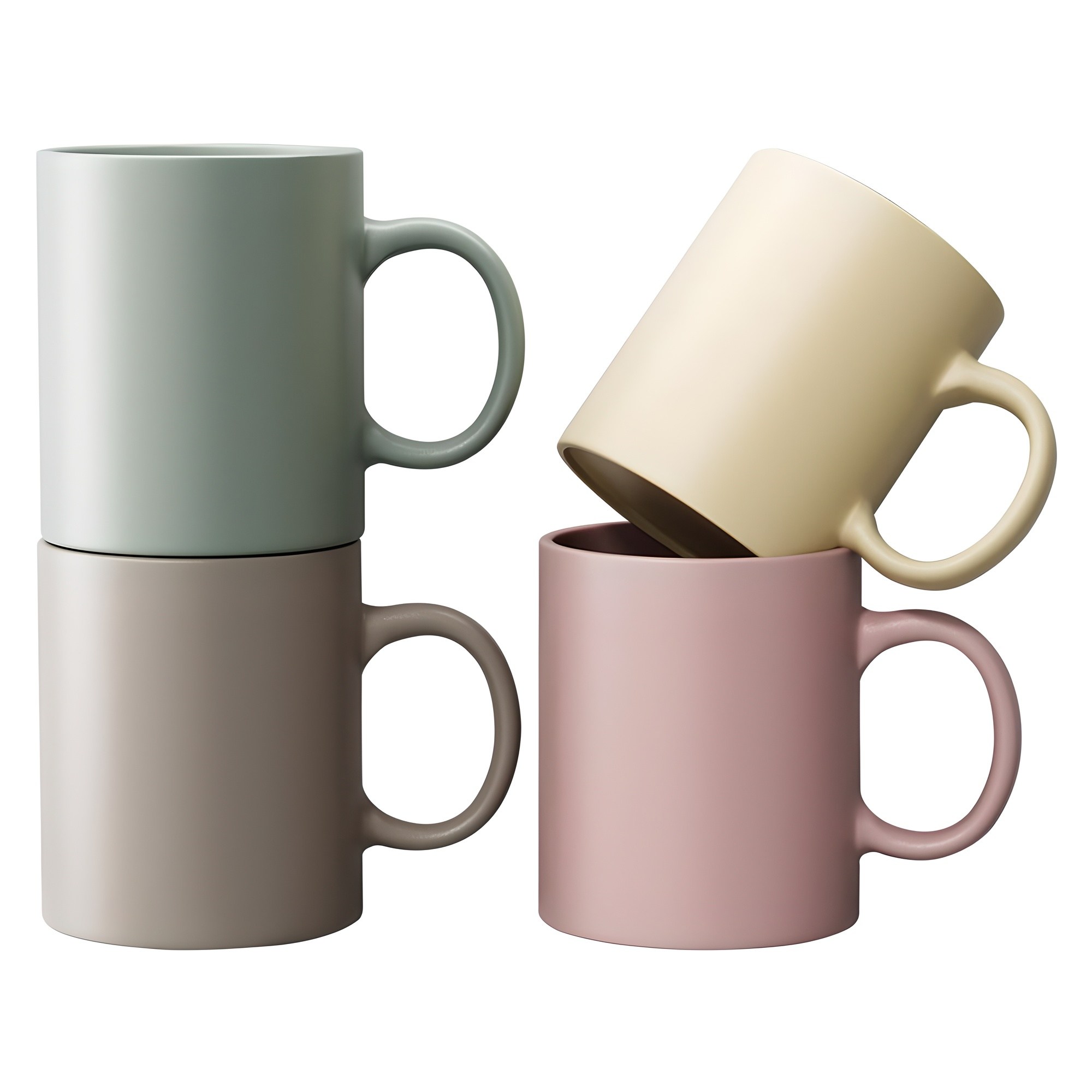 키에 베이직 무지 파스텔 머그컵 4종 세트 350ml 11,900원