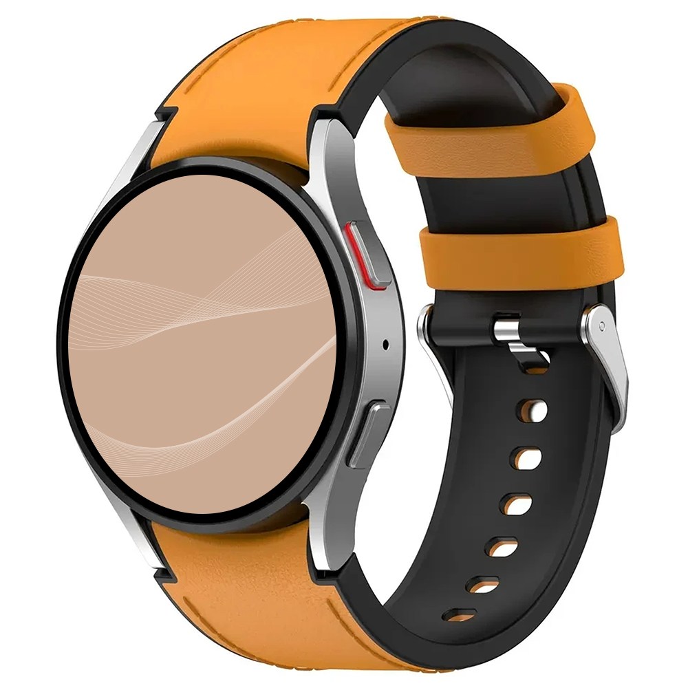 아이메이드잇 갤럭시워치 호환 가죽 실리콘 스트랩 밴드, 옐로우, 1개 14,150원