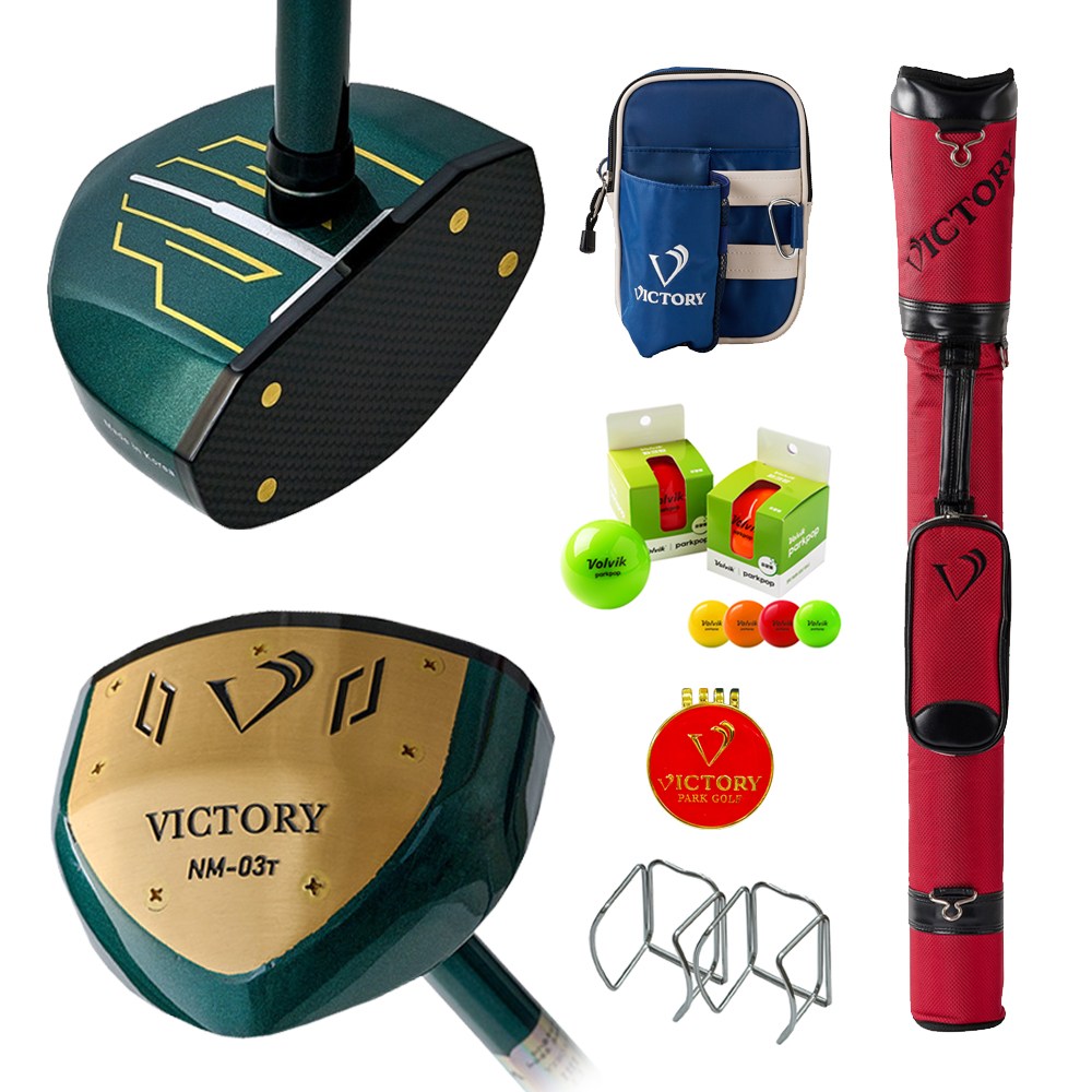 빅토리 파크골프채 NM-03t 6종세트(파크골프채 골프백 파우치 볼빅공 볼마커 볼홀더) 480,000원