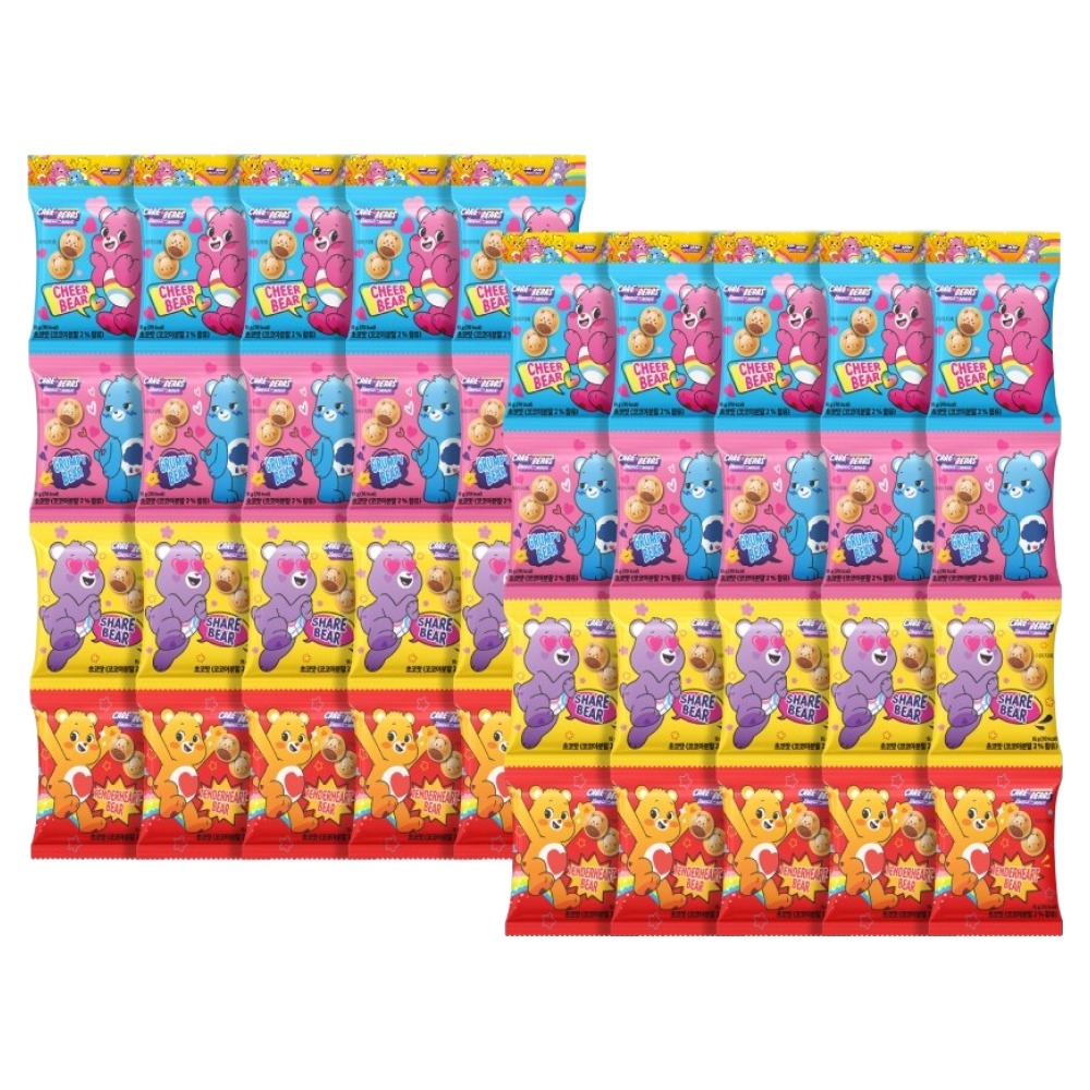 스낵스 케어베어 줄줄이 비스킷 4종 x 10p 세트, 600g, 1세트 14,500원