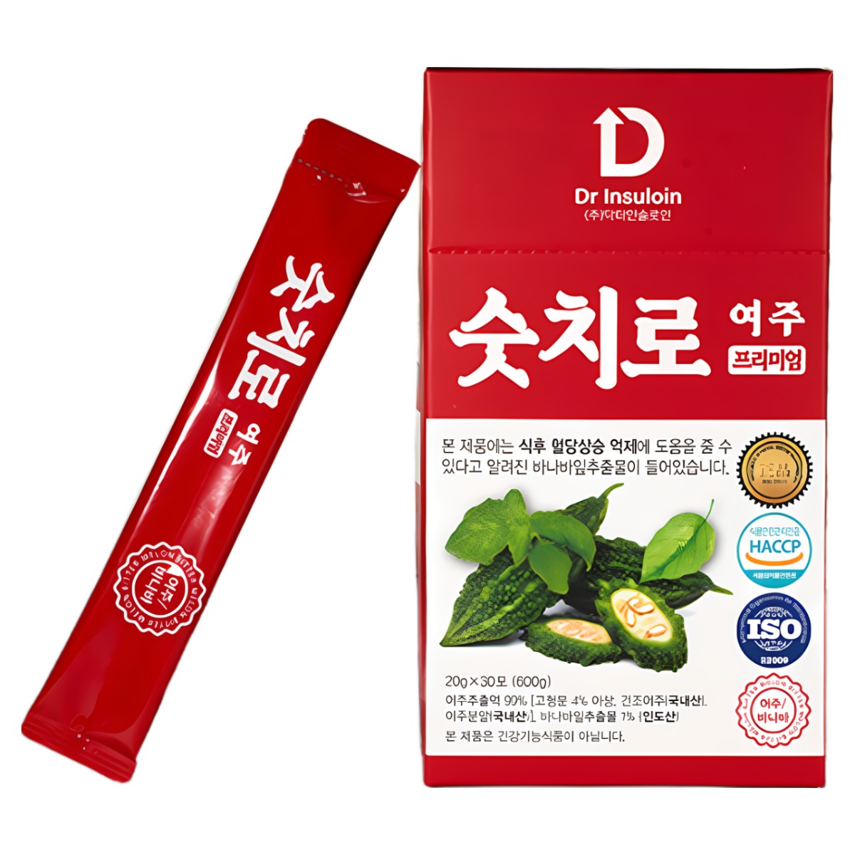 숫치로여주프리미엄 바나바잎추출물 기능성표시식품 무농약여주즙 -국내최대고함량~간편스틱형 (총), 90개, 20ml 78,000원