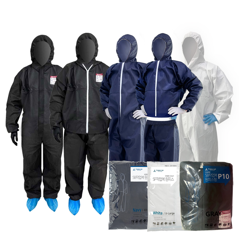 프로덕트랩 일회용 분진복 방역복 SB보호복 원피스 1벌 3,400원