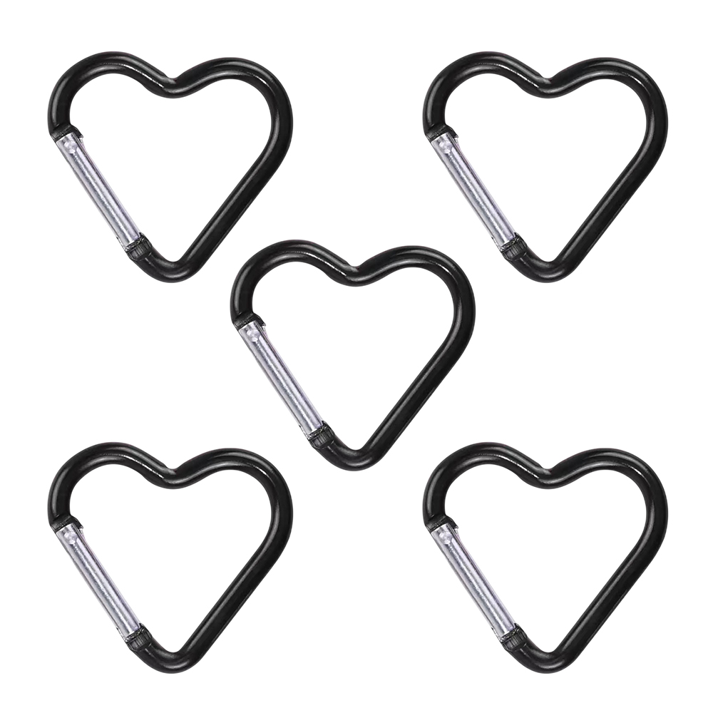 이지유 하트 카라비너 키링 에어팟 고리 키홀더 연결깅 열쇠고리 부자재, 5개, 블랙 7,900원
