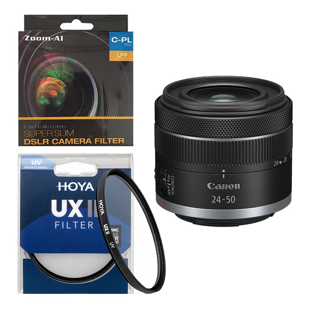 캐논 RF 24-50mm F4.5-6.3 IS STM 풀프레임 번들 / UV + CPL 필터 439,000원