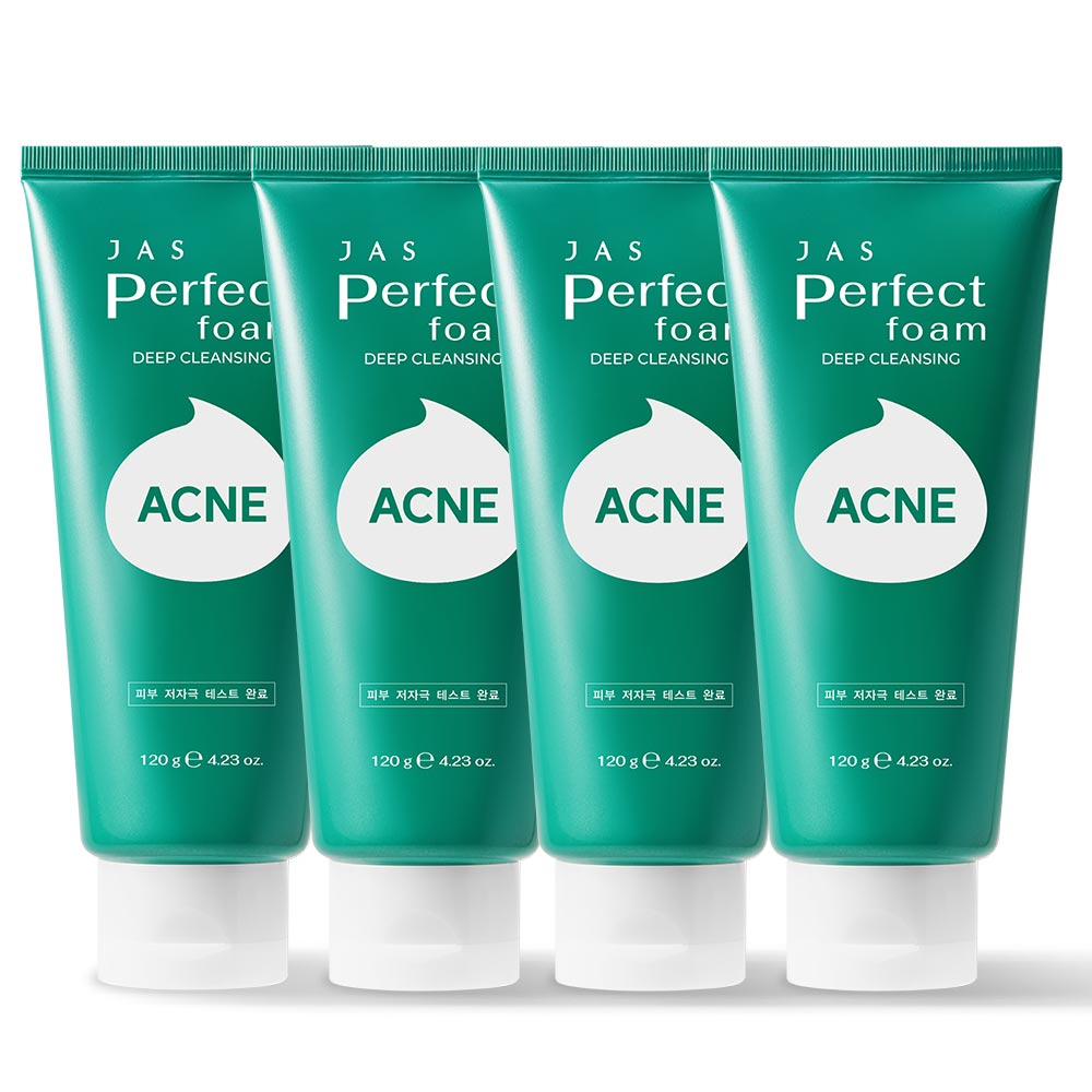 쟈스 퍼펙트 클렌징폼 아크네, 4개, 120g 12,500원
