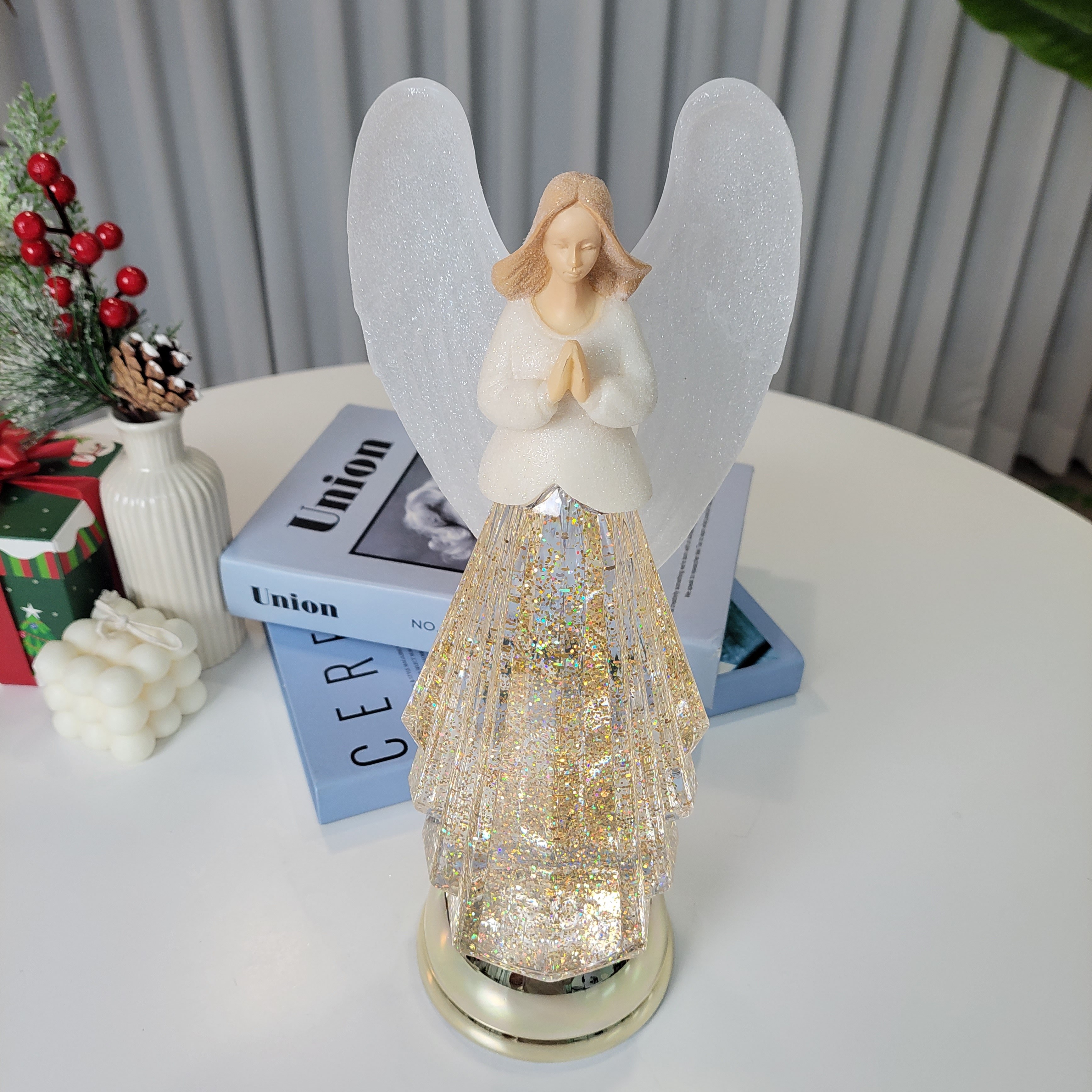 크리스마스 골드 투명 천사 워터볼 오르골 생일 연말 선물 무드등 021-3 47,880원