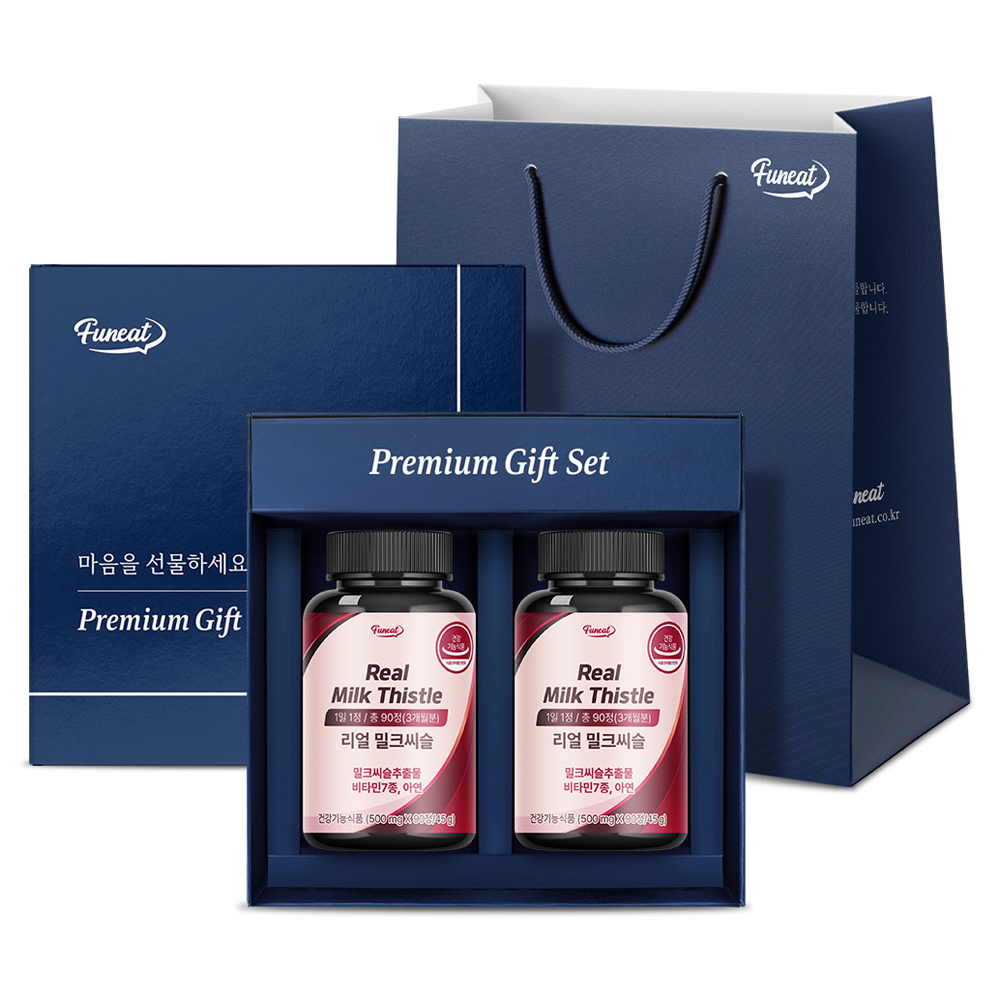 퍼니트 리얼 밀크씨슬 선물세트 + 쇼핑백, 180정, 1세트 24,210원