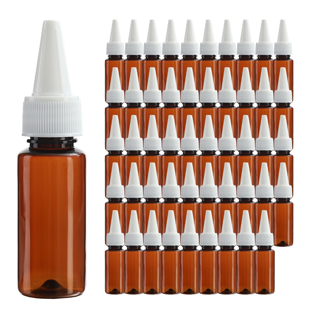블랙 뾰족캡 브라운 30ml 50개 플라스틱 화장품용기 공병 소분병 여행, 50개 12,500원