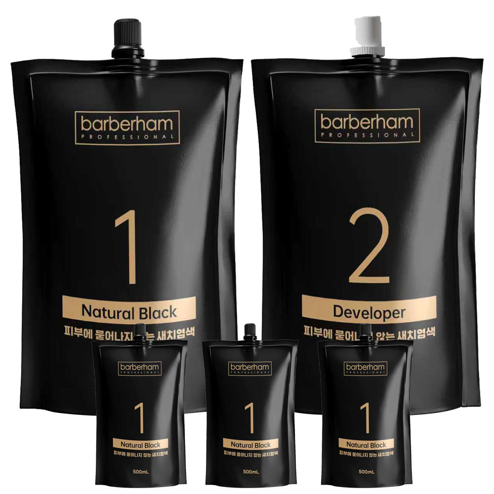 바버함 새치 염색약 저자극 피부에 안묻는 셀프 흰머리 커버 500g 440,000원