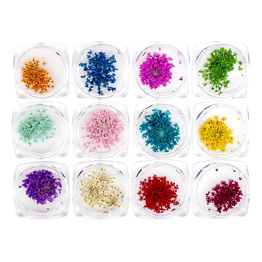 젤로젤로 생화글리터 아트 네일 드라이플라워 생화 12종 세트 9,900원