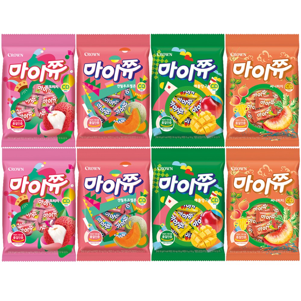 마이쮸 100g 캔털루프멜론+애플망고+핑크리치+써니피치 15,790원