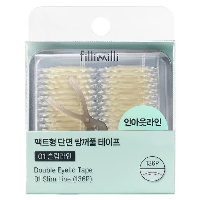 필리밀리 단면 쌍꺼플 테이프 01. 슬림라인(136P) + Y스틱 증정 42,000원