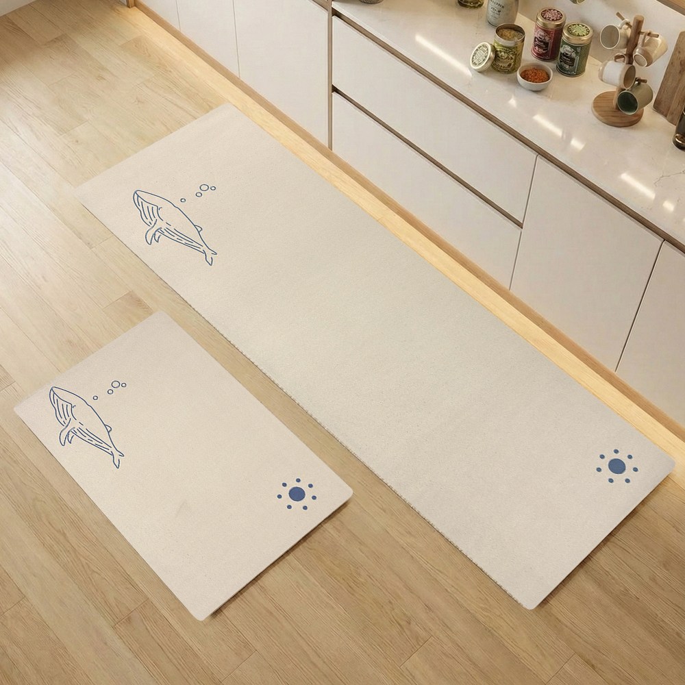 모레아오브제 빨아쓰는 소프트 규조토 주방매트 발매트 1+1 세트 일러스트 플라워 16종, DRA-2606 18,900원