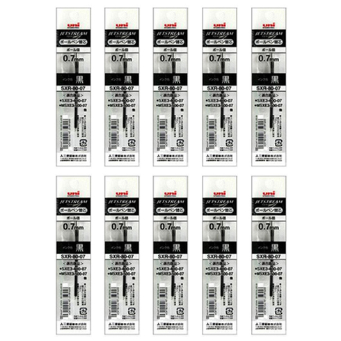 제트스트림 유니 멀티펜용 리필심 0.7mm SXR-80, 블랙, 10개 6,990원