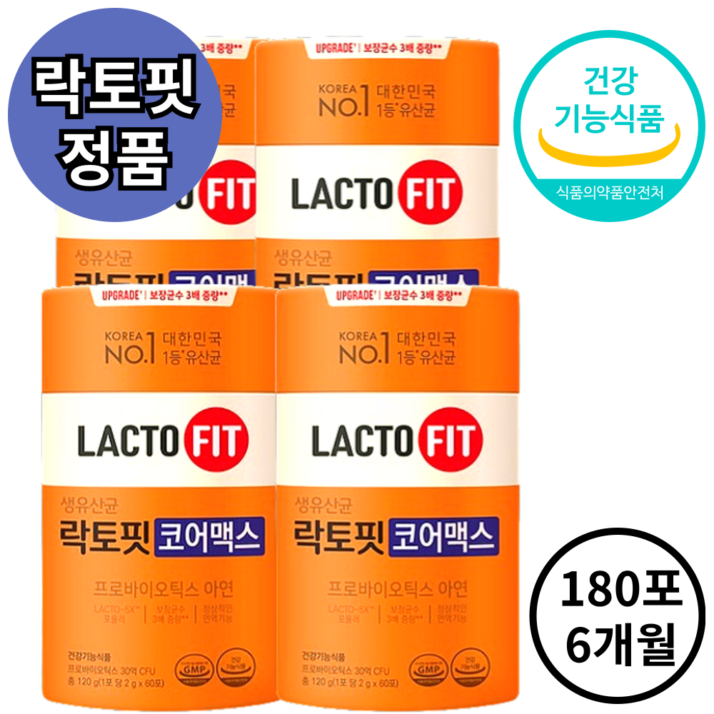 락토핏 종근당건강 생유산균 코어맥스, 30g, 4세트 65,110원