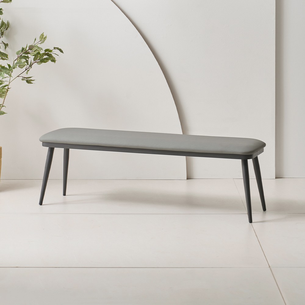 라로퍼니처 캐슬 가죽 3인 벤치 식탁 의자 카페 인테리어 밴치, 3인 63,000원