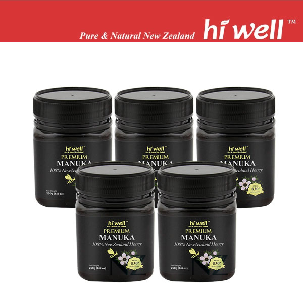 뉴질랜드 하이웰 프리미엄 마누카허니 MGO 830+ 250g 5세트 448,200원